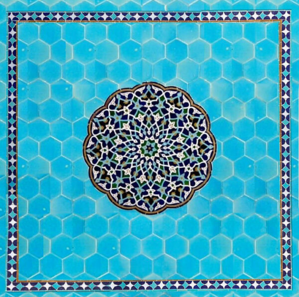 روسری سنتی یزد طرح شمسه مسجد جامع کبیر یزد