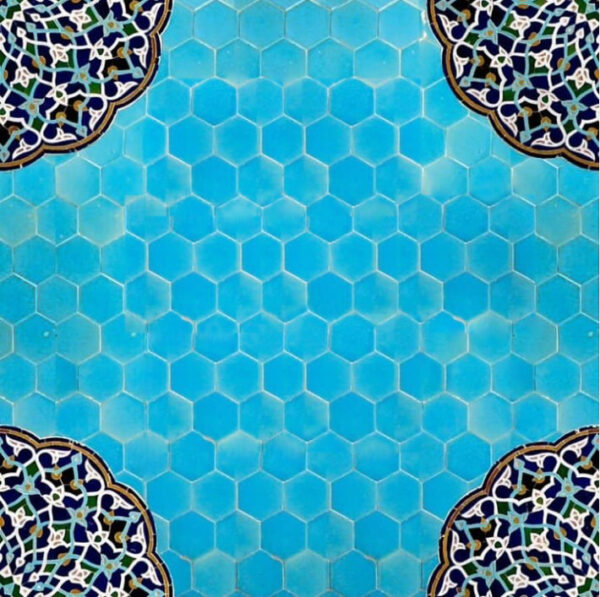 روسری سنتی یزد طرح شمسه مسجد جامع کبیر یزد - Image 3