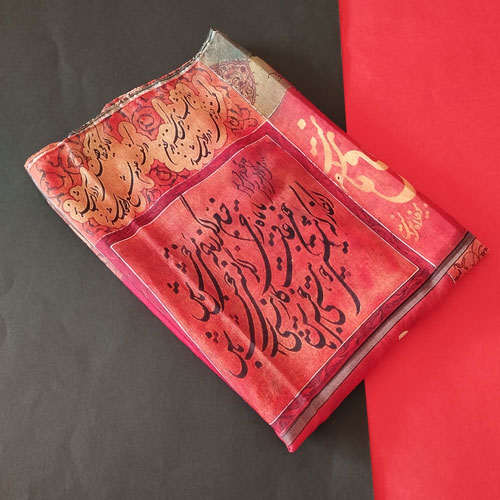 روسری سنتی یزد طرح شعر - Image 2